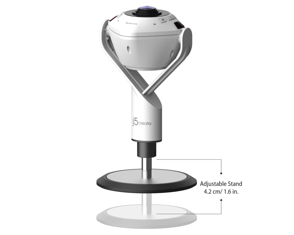 Уеб камера Камера за видеоконференции, j5create JVU368,360°,Full HD 1080p,USB™ UVC/UAC plug-and-play,HDR,AI функция 2