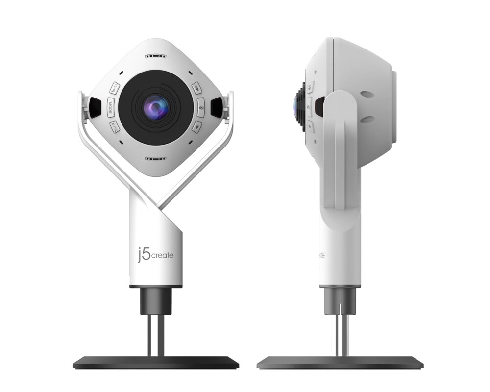 Уеб камера Камера за видеоконференции, j5create JVU368,360°,Full HD 1080p,USB™ UVC/UAC plug-and-play,HDR,AI функция 3