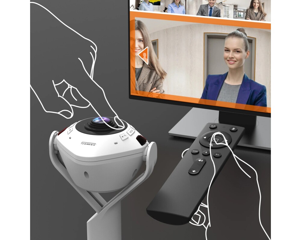 Уеб камера Камера за видеоконференции, j5create JVU368,360°,Full HD 1080p,USB™ UVC/UAC plug-and-play,HDR,AI функция 6
