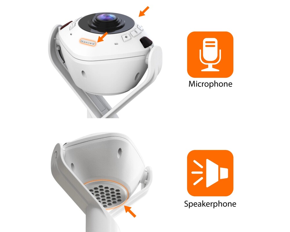 Уеб камера Камера за видеоконференции, j5create JVU368,360°,Full HD 1080p,USB™ UVC/UAC plug-and-play,HDR,AI функция 13