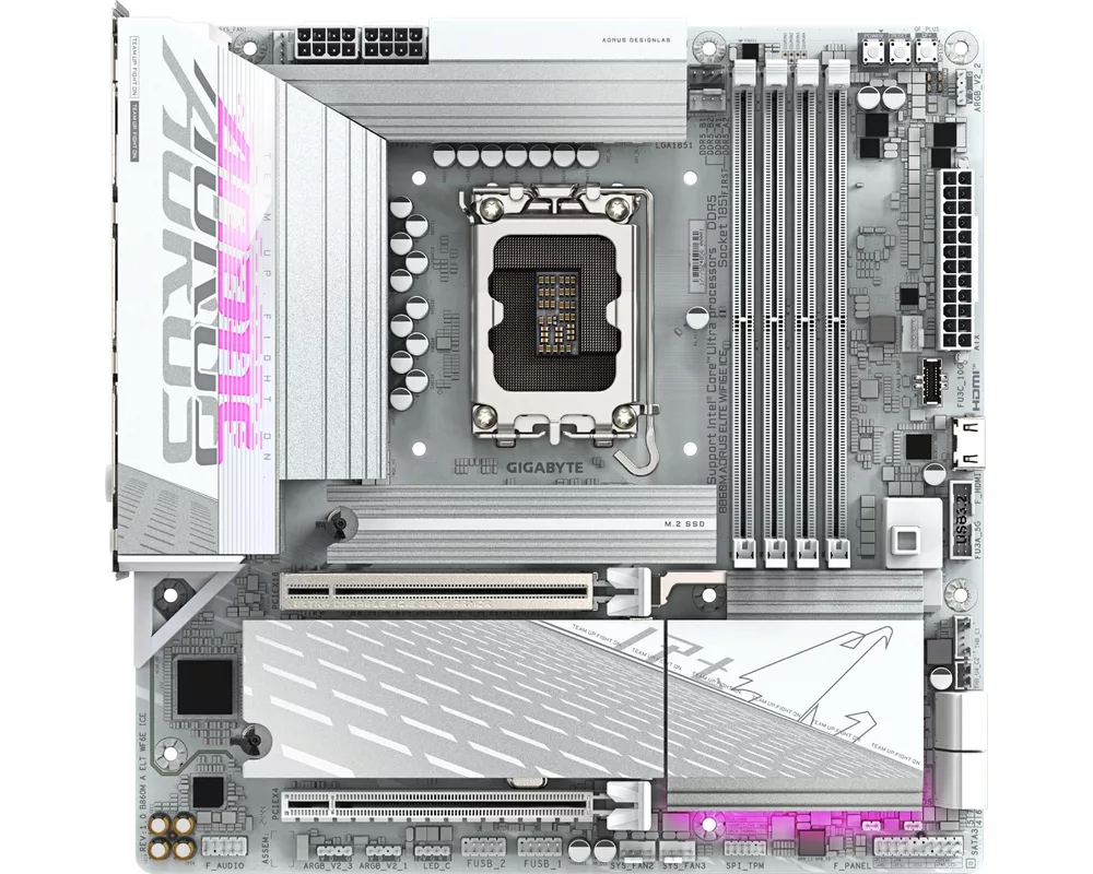 Дънна платка Gigabyte B860M AORUS ELITE WIFI6E ICE 2