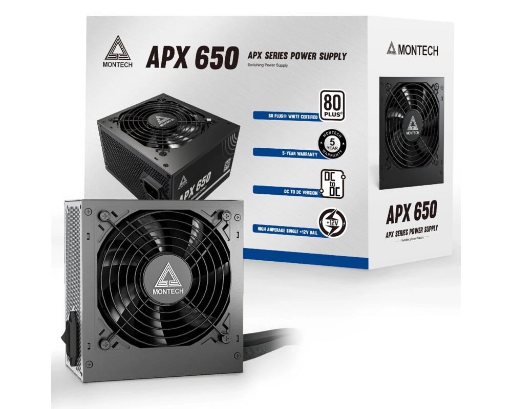 Захранване Montech 650W - APX - 80 Plus White 5