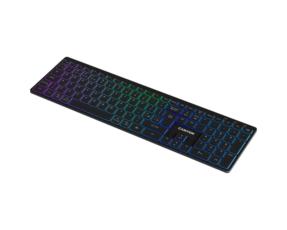 Клавиатура CANYON keyboard HKB-W11 UK/US RGB Dual M... 4