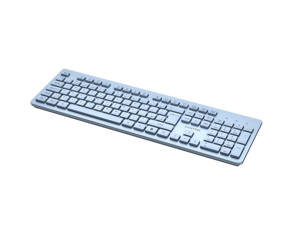 Клавиатура CANYON keyboard HKB-W01 UK/US AAA Wirele... 4