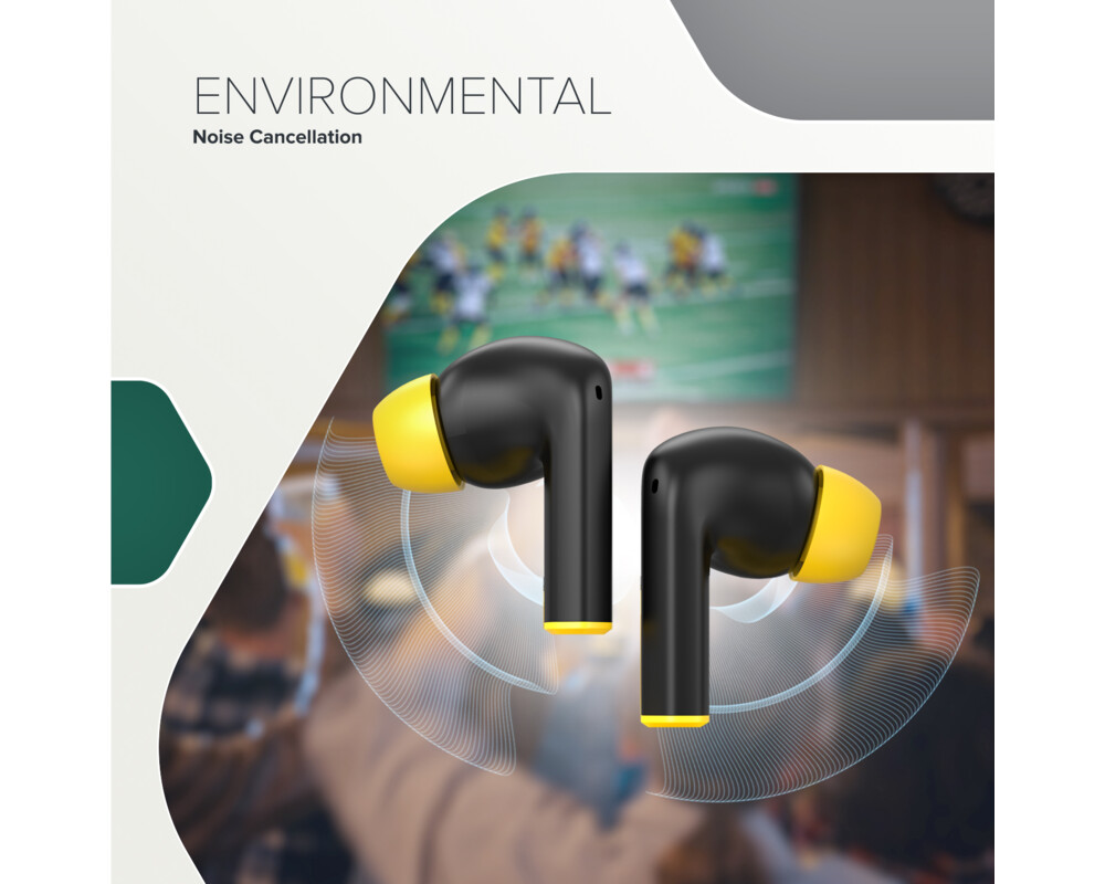 Слушалки Безжични слушалки Canyon HEXAGON 7, черен/жълт 7