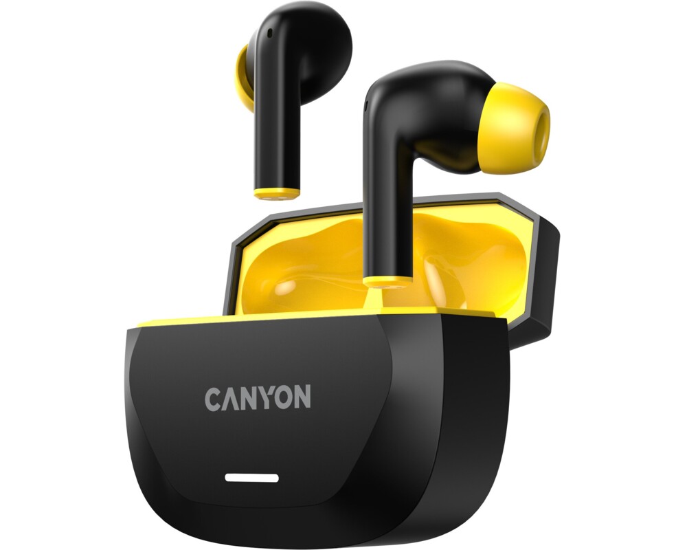 Слушалки Безжични слушалки Canyon HEXAGON 7, черен/жълт 3