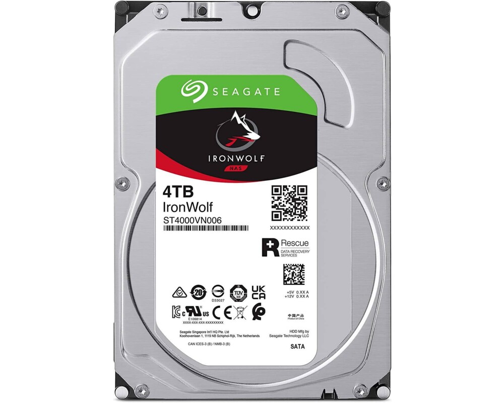 Твърд диск SEAGATE NAS HDD 4TB IronWolf 5400rpm 6Gb 2