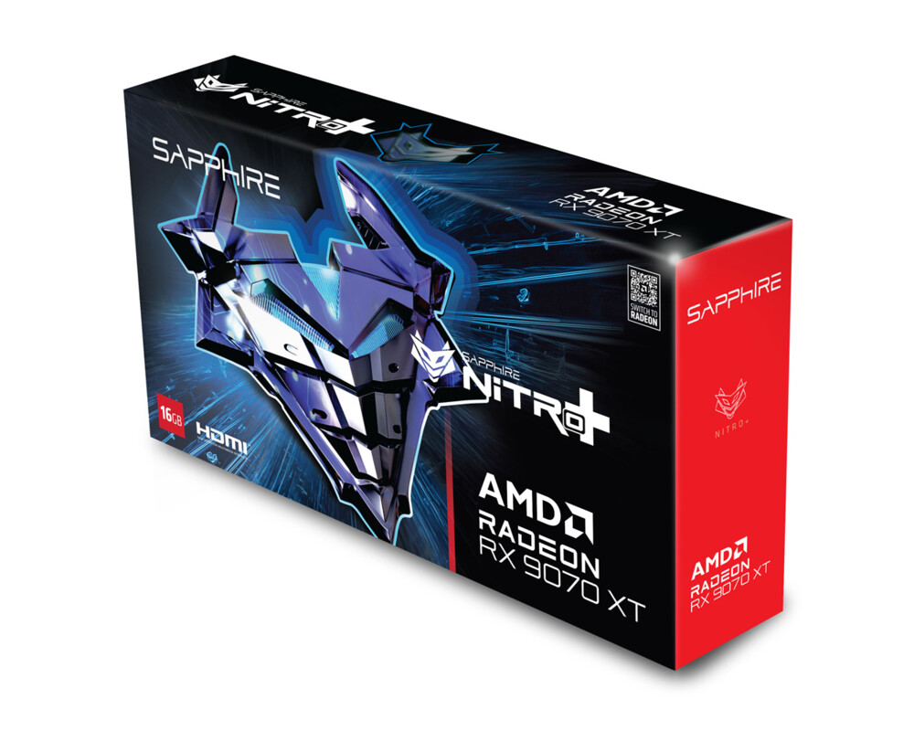 Видеокарта SAPPHIRE NITRO+ Radeon RX 9070 XT OC 16GB 8