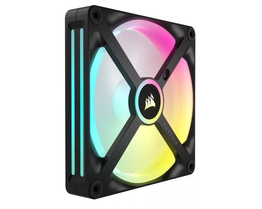 Вентилатор CORSAIR QX RGB Series, iCUE LINK QX140 RGB, 140mm Magnetic Dome RGB Fan, Dual Fan Kit 4