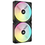 Вентилатор CORSAIR QX RGB Series, iCUE LINK QX140 RGB, 140mm Magnetic Dome RGB Fan, Dual Fan Kit 2