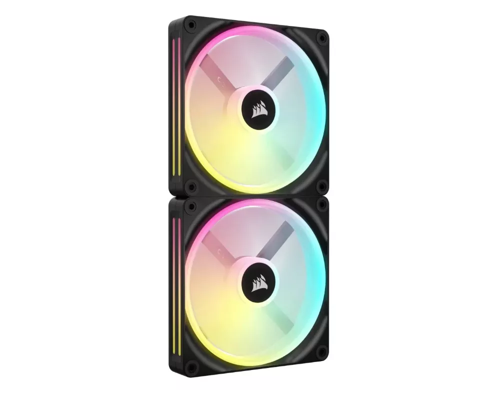 Вентилатор CORSAIR QX RGB Series, iCUE LINK QX140 RGB, 140mm Magnetic Dome RGB Fan, Dual Fan Kit 2