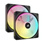 <span>Вентилатор</span> CORSAIR QX RGB Series, iCUE LINK QX140 RGB, 140mm Magnetic Dome RGB Fan, Dual Fan Kit <span class='catalog-num-in-name'>CO-9051004-WW</span> - 