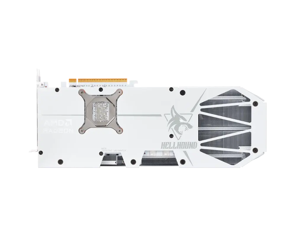 Видеокарта PowerColor Radeon RX 9070 XT Hellhound White 16GB GDDR6 4