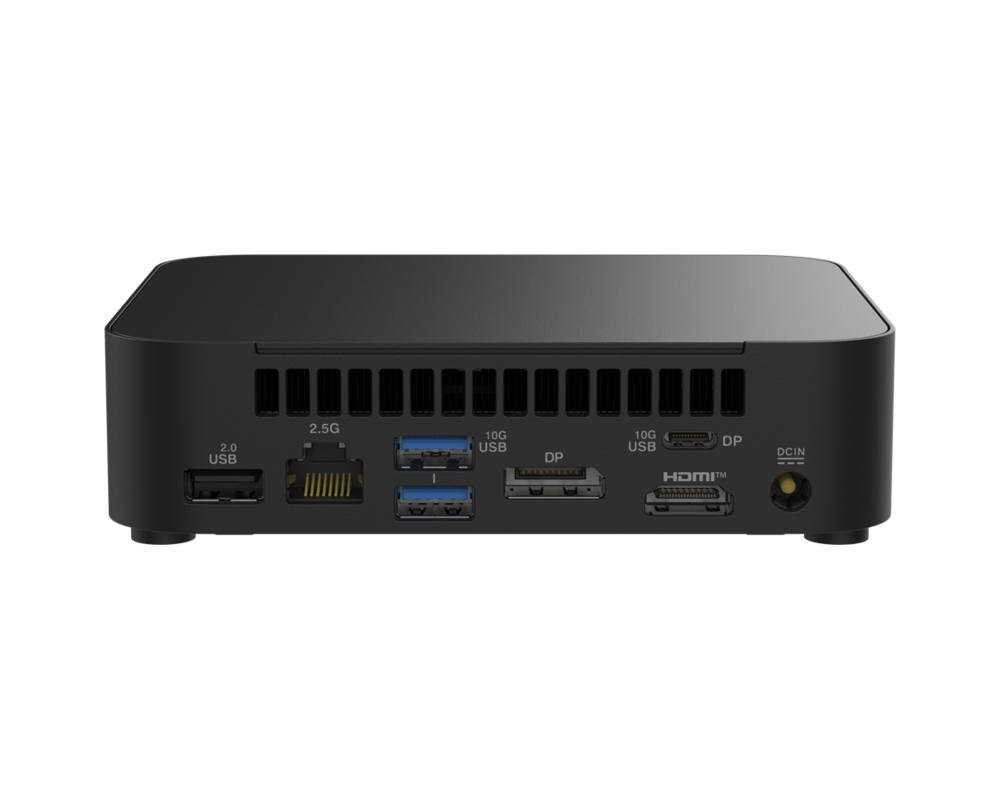 Настолен компютър ASUS NUC 14 Essential/RNUC14MNK3500002/N355 Processor/1xDDR5-4800 SO-DIMM/5xUSB Type-A/2xUSB Type-C/3.5mm jack/ M.2 22x80 NVMe and SATA SSD/2 2