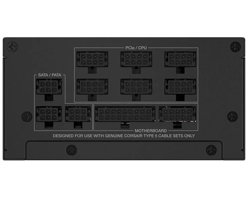 Захранване CORSAIR SF Series (2024), SF1000, 1000 Watt, SFX, 80 PLUS Platinum, Fully Modular Power Supply 2