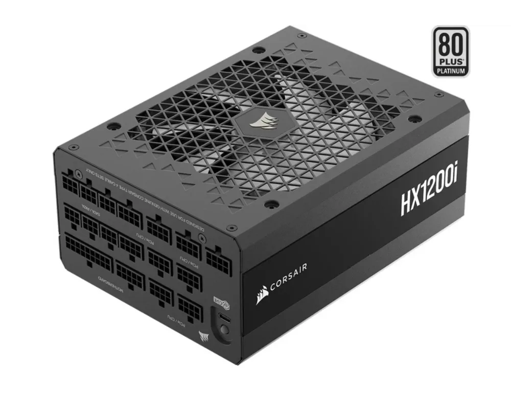 Захранване Corsair HXi Series (2025), HX1200i, 1200 W, 80+ Platinum 3