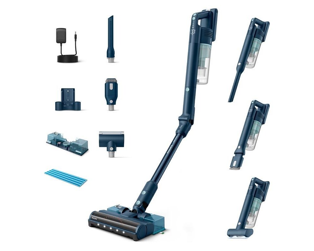 Прахосмукачка PHILIPS Upright and Hand Held Cordless Vacuum Cleaner Flex PowerCyclone 10