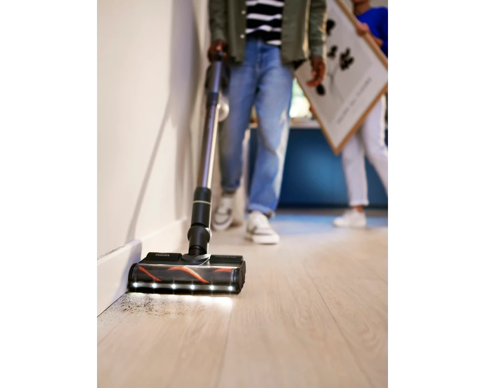 Прахосмукачка PHILIPS Upright and Hand Held Cordless Vacuum Cleaner Aqua complete series 7000 LED lights 7