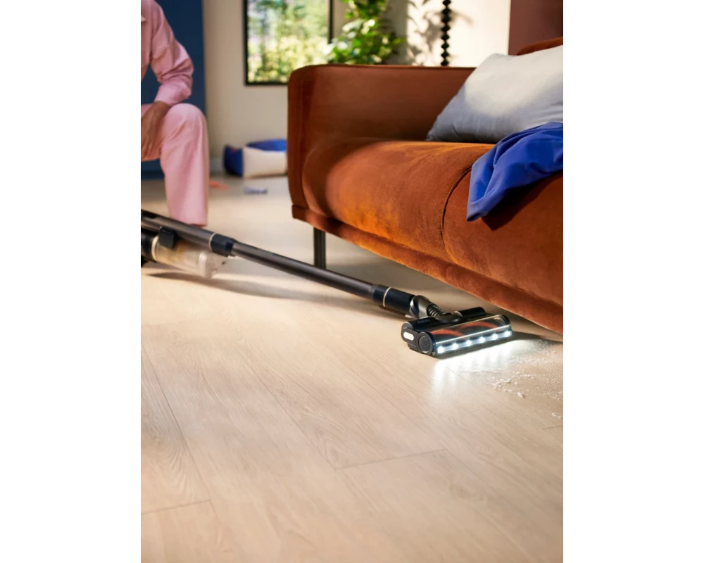Прахосмукачка PHILIPS Upright and Hand Held Cordless Vacuum Cleaner Aqua complete series 7000 LED lights 5