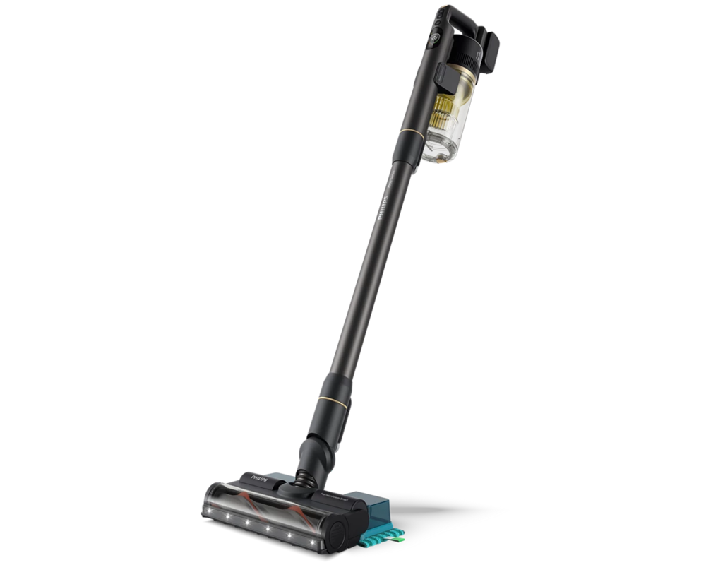 Прахосмукачка PHILIPS Upright and Hand Held Cordless Vacuum Cleaner Aqua complete series 7000 LED lights 2