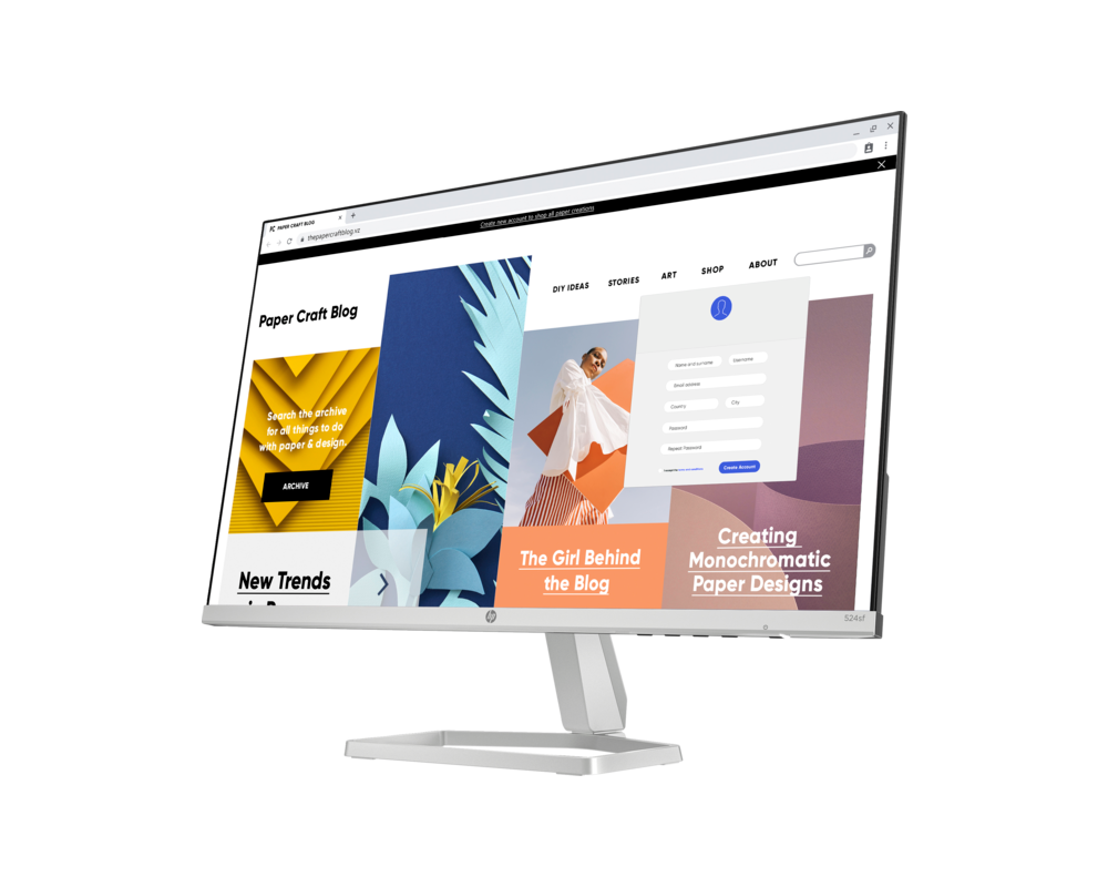 Монитор HP Series 5 23.8" FHD Monitor - 524sf 4