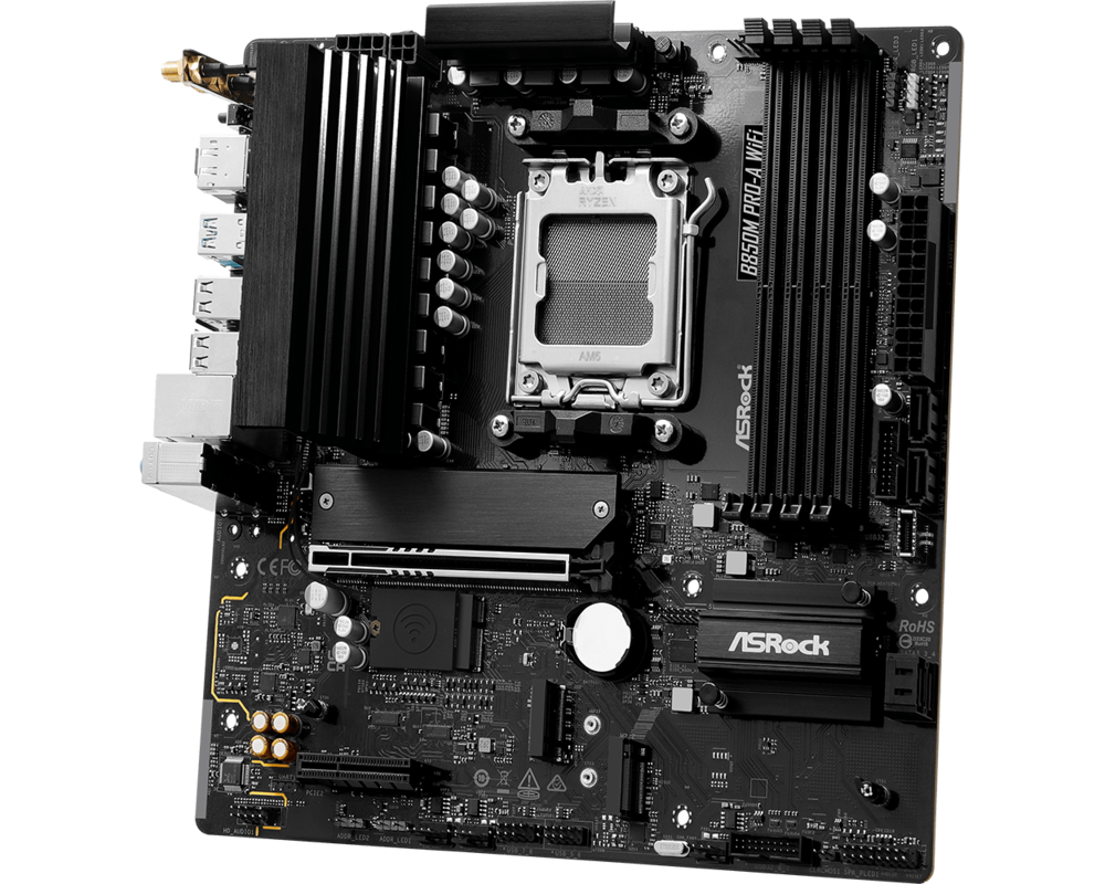 Дънна платка ASROCK B850M Pro-A WiFi AM5 DDR5 mATX MB 5