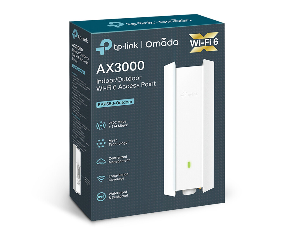 Access point (Точка за достъп) TP-Link Omada AX3000 Indoor/Outdoor WiFi 6 Access Point 7