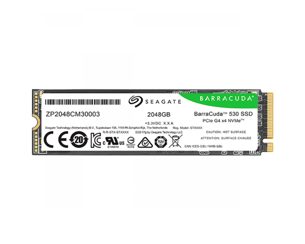 SSD SEAGATE BarraCuda 530 2.048TB M.2 2280-S2 PCIe Gen4 x4 NVMe 2.0