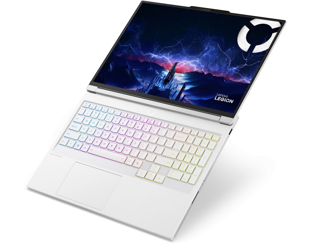 Лаптоп LENOVO Legion 7 Intel Core Ultra 9 275HX 16inch WQXGA OLED 500N 240Hz HDR 32GB DDR5 1TB PCIe RTX5070 8GB W11H Glacier White 12