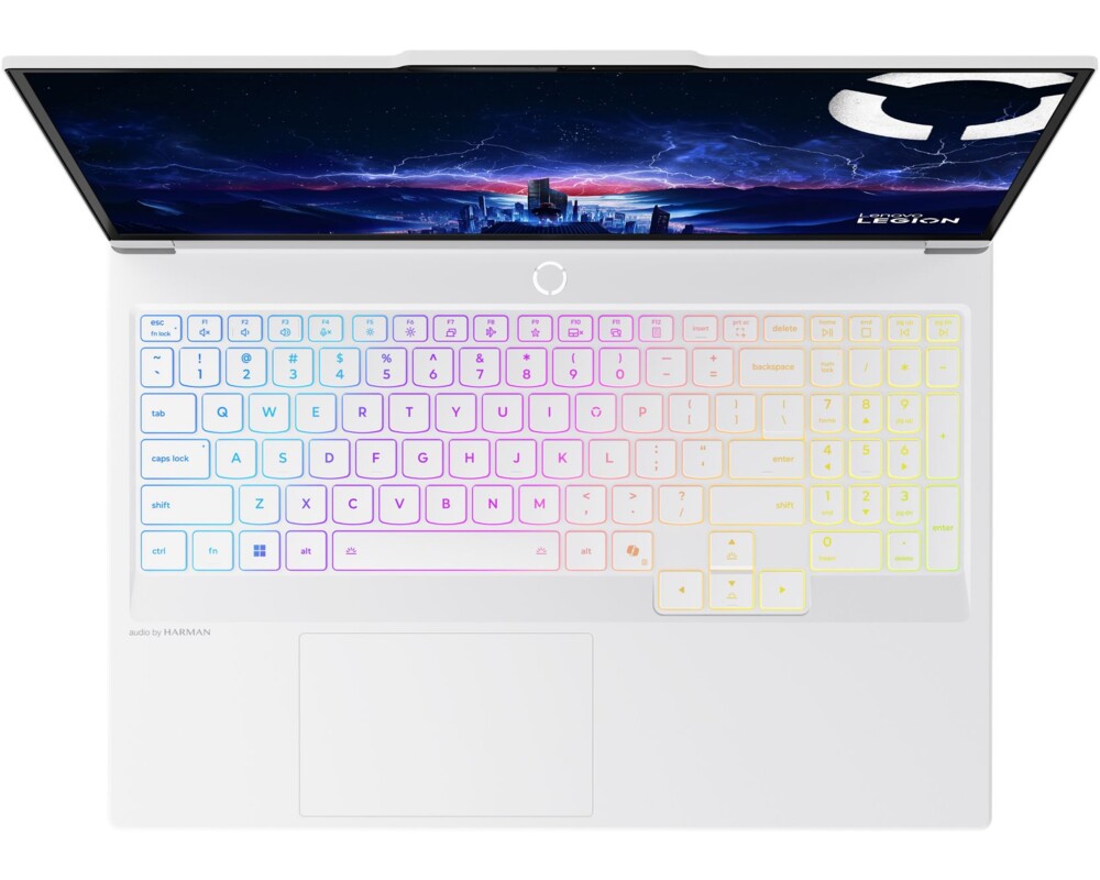 Лаптоп LENOVO Legion 7 Intel Core Ultra 9 275HX 16inch WQXGA OLED 500N 240Hz HDR 32GB DDR5 1TB PCIe RTX5070 8GB W11H Glacier White 4