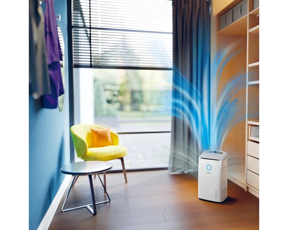 Пречиствател на въздух PHILIPS Dehumidifier and Purifier Series 5000 up to 26l per day for rooms up to 137m2 HEPA NanoProtect 4