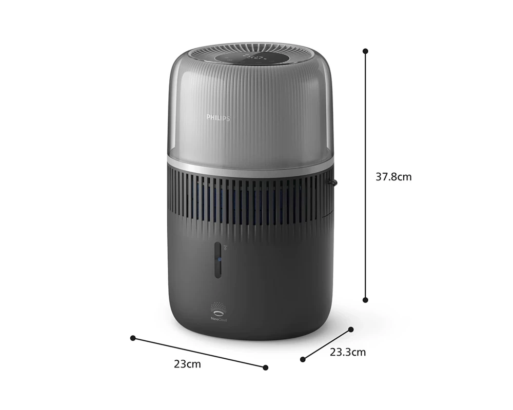 Овлажнител на въздуха PHILIPS Humidifier Series 5000 Up to 56 m2 3 settings black 2
