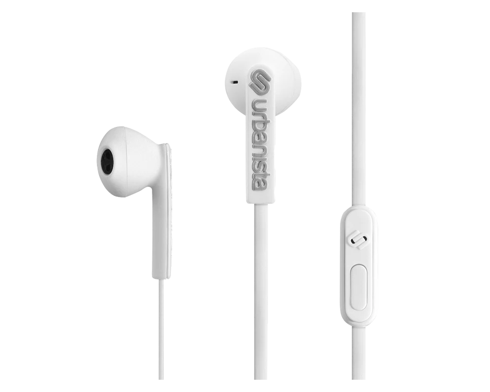 Слушалки URBANISTA Headphones with mic impedance 32 Ohm 20-20000 Hz Button controls white 2