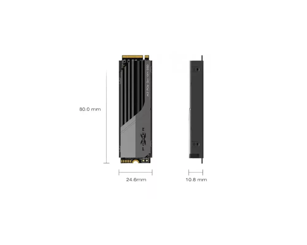 SSD Silicon Power XS75 4TB SSD PCIe Gen4x4 & NVMe 1.4 4
