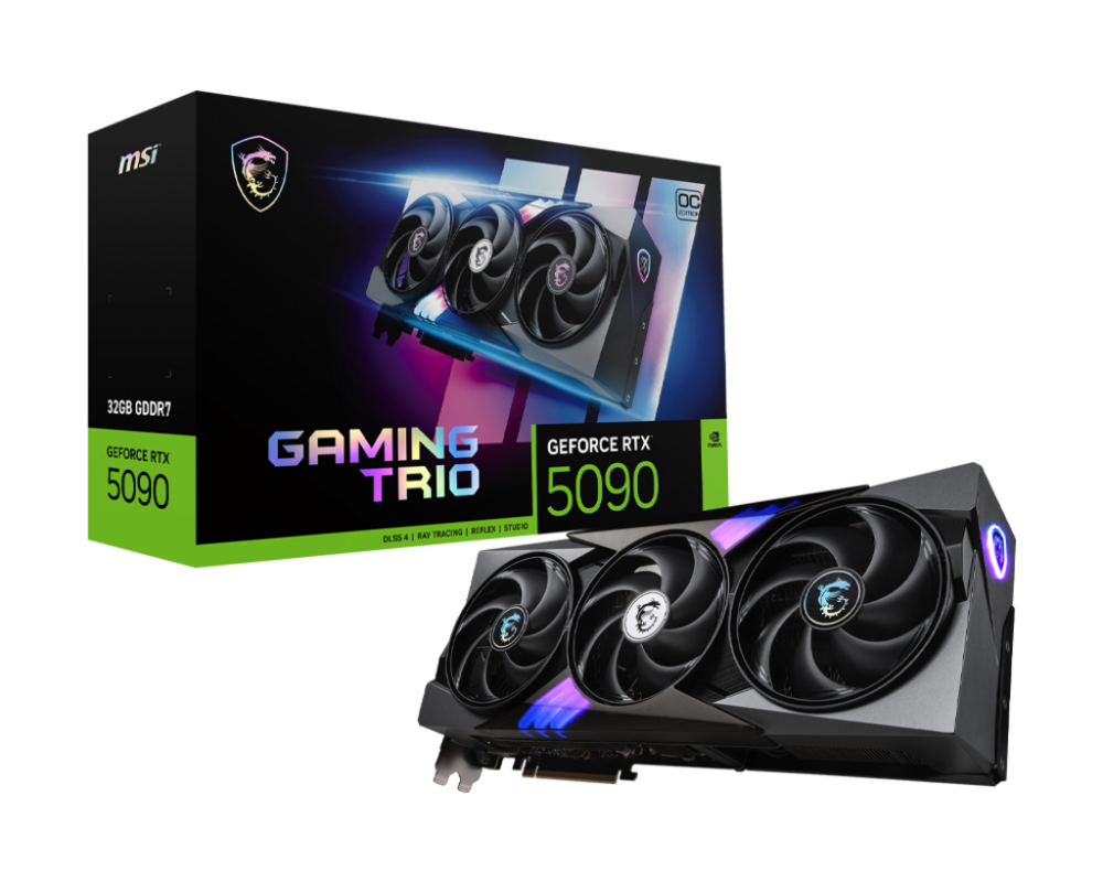 Видеокарта MSI Nvidia GeForce RTX 5090 32G GAMING TRIO OC