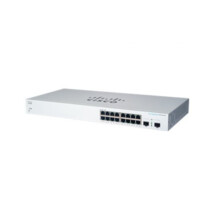  CISCO Business Switching CBS220 Smart 16-port Gigabit PoE 130W 2x1G SFP uplink 217970 CBS220-16P-2G-EU на топ цена - PIC.bg