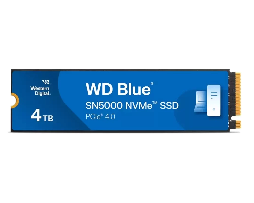 SSD WD Blue SN5000 NVMe SSD 4TB M.2 2280 PCIe Gen4 3