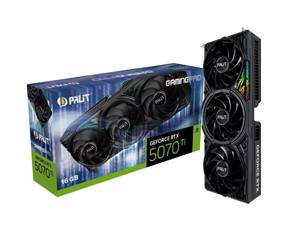 Видеокарта PALIT GeForce RTX 5070 Ti GamingPro 16GB GDDR7 256 bit 12