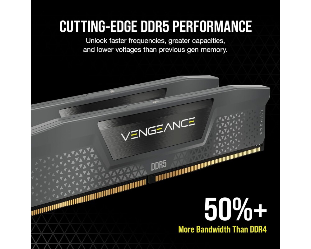 Памет CORSAIR VENGEANCE DDR5 16GB (1 x 16GB) DDR5  3 Памет CORSAIR VENGEANCE DDR5 16GB (1 x 16GB) DDR5  3