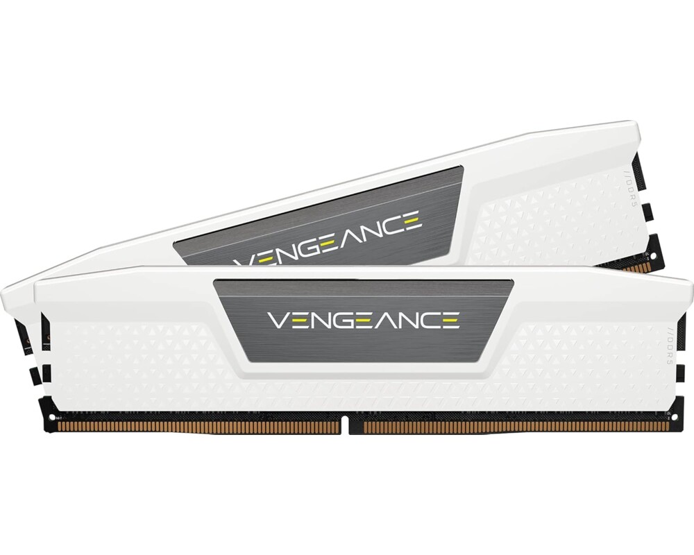 Памет CORSAIR VENGEANCE DDR5 32GB (2 x 16GB) DDR5 6400 CL36-48-48-104 1.35V EXPO & XMP - White Памет CORSAIR VENGEANCE DDR5 32GB (2 x 16GB) DDR5 6400 CL36-48-48-104 1.35V EXPO & XMP - White