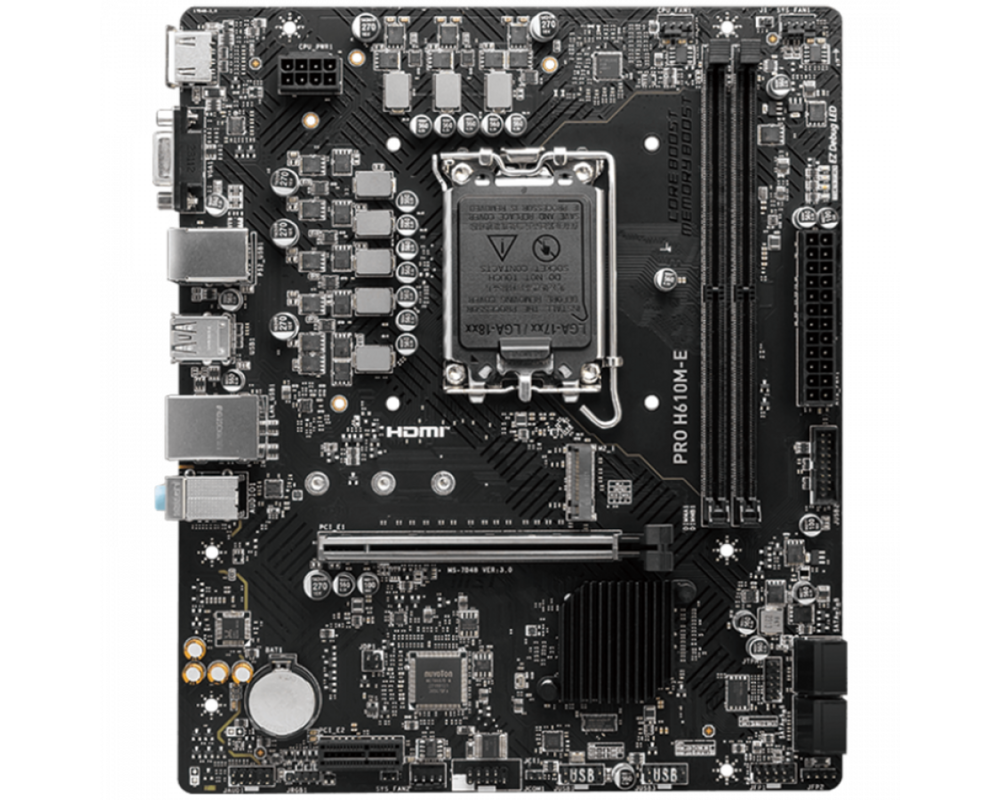 Дънна платка MSI PRO H610M-E 2