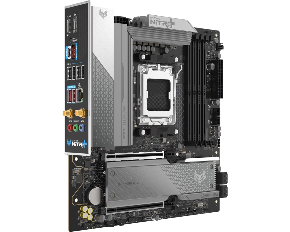 Дънна платка SAPPHIRE AMD B850M AM5 NITRO+ Ryzen R9/R7/R5 2