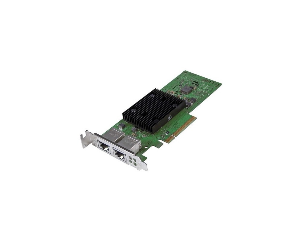 Мрежова карта Dell Broadcom 57416 Dual Port 10Gb Base-T PCIe Adapter Low Profile Customer Install