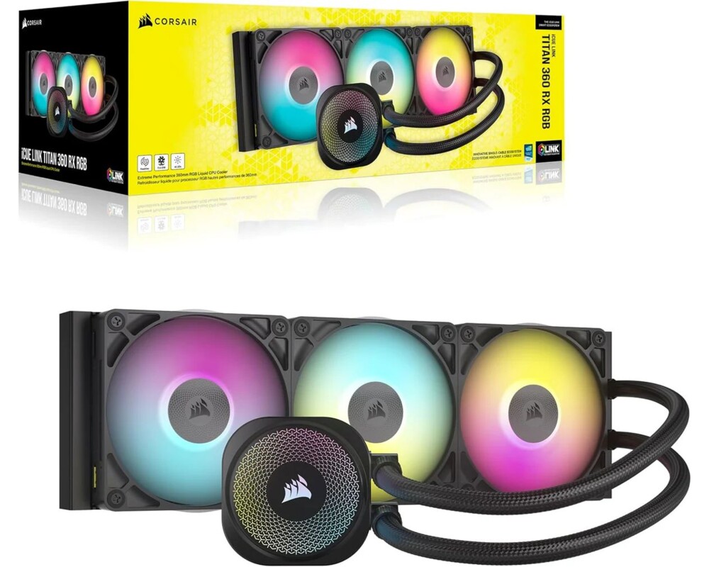 Охладител за процесор CORSAIR NAUTILUS 360 LCD, 360mm Radiator, Liquid CPU Cooler 2