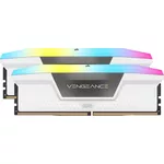<span>Памет</span> CORSAIR VENGEANCE RGB DDR5 64GB (2 x 32GB) DDR5 6000 CL30-36-36-76 1.40V Intel XMP & AMD EXPO - White <span class='catalog-num-in-name'>CMH64GX5M2B6000Z30W</span> - 