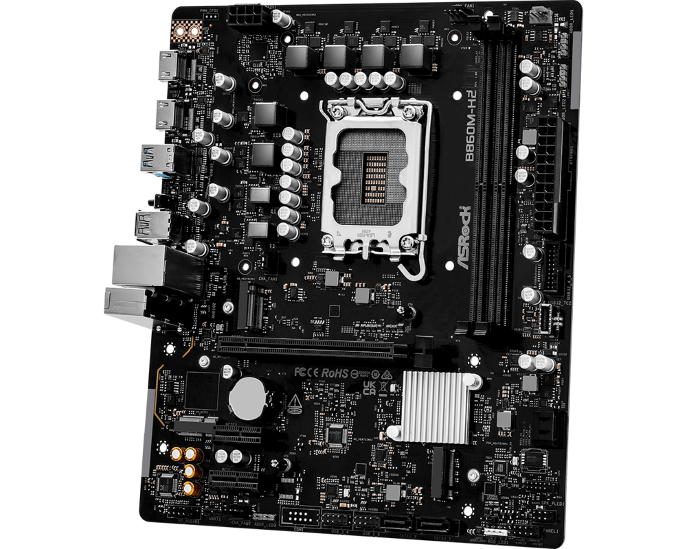 Дънна платка ASROCK B860M-H2 LGA1851 DDR5 mATX MB 4