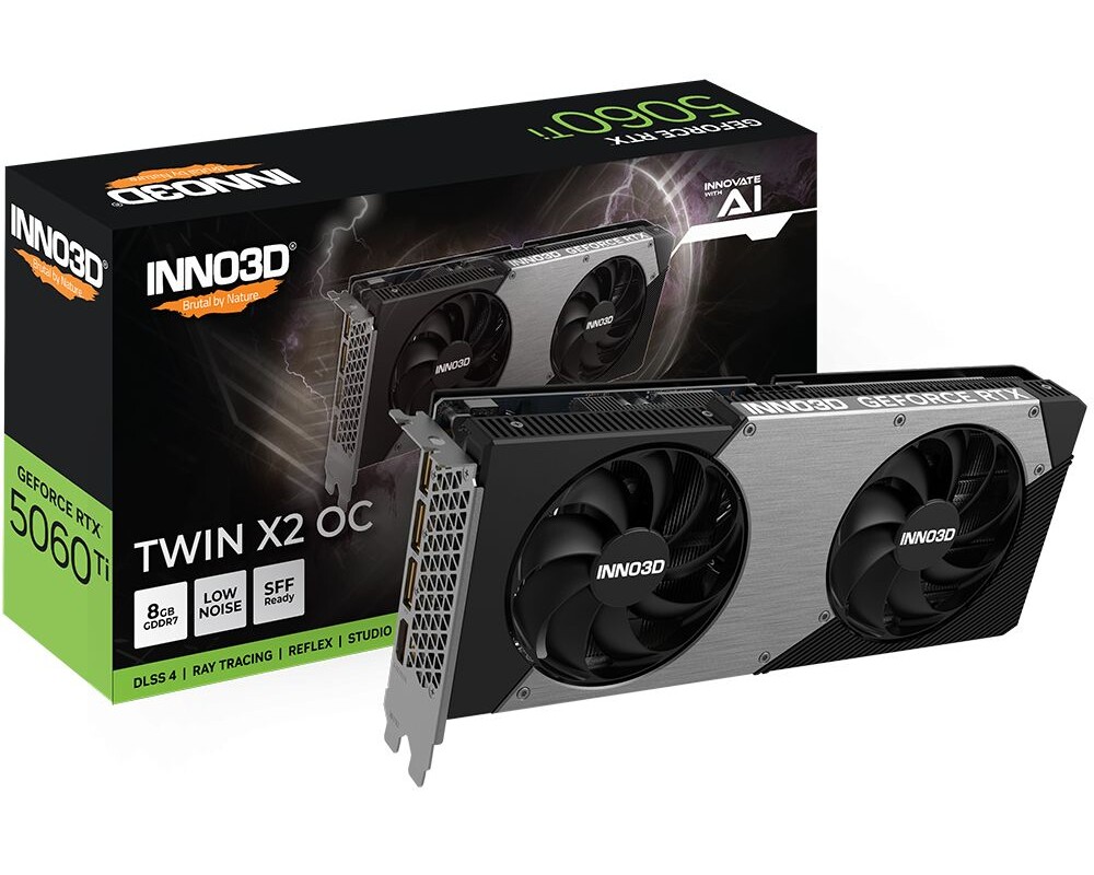 Видеокарта INNO3D GEFORCE RTX 5060 Ti 8GB TWIN X2 8... 3