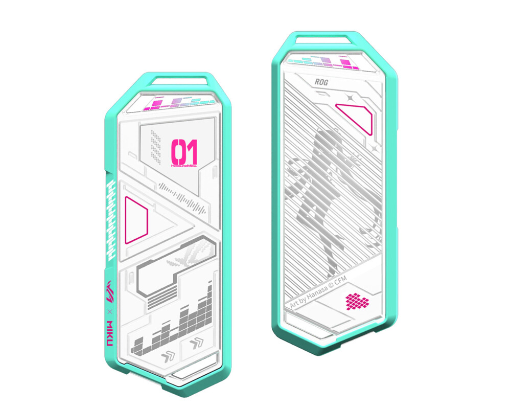 Аксесоар за съхранение Външна кутия за SSD M.2 NVMe ASUS ROG Strix Arion Hatsune Miku Edition 5