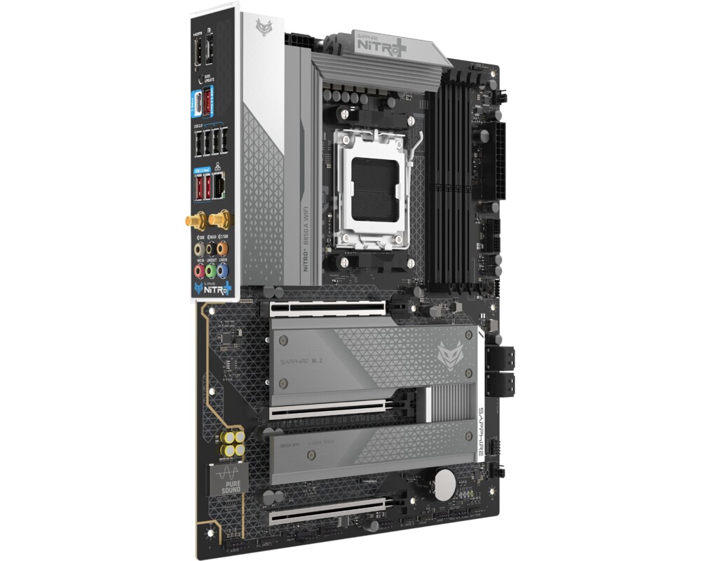 Дънна платка SAPPHIRE AMD B850 AM5 NITRO+ Ryzen R9/R7/R5 3