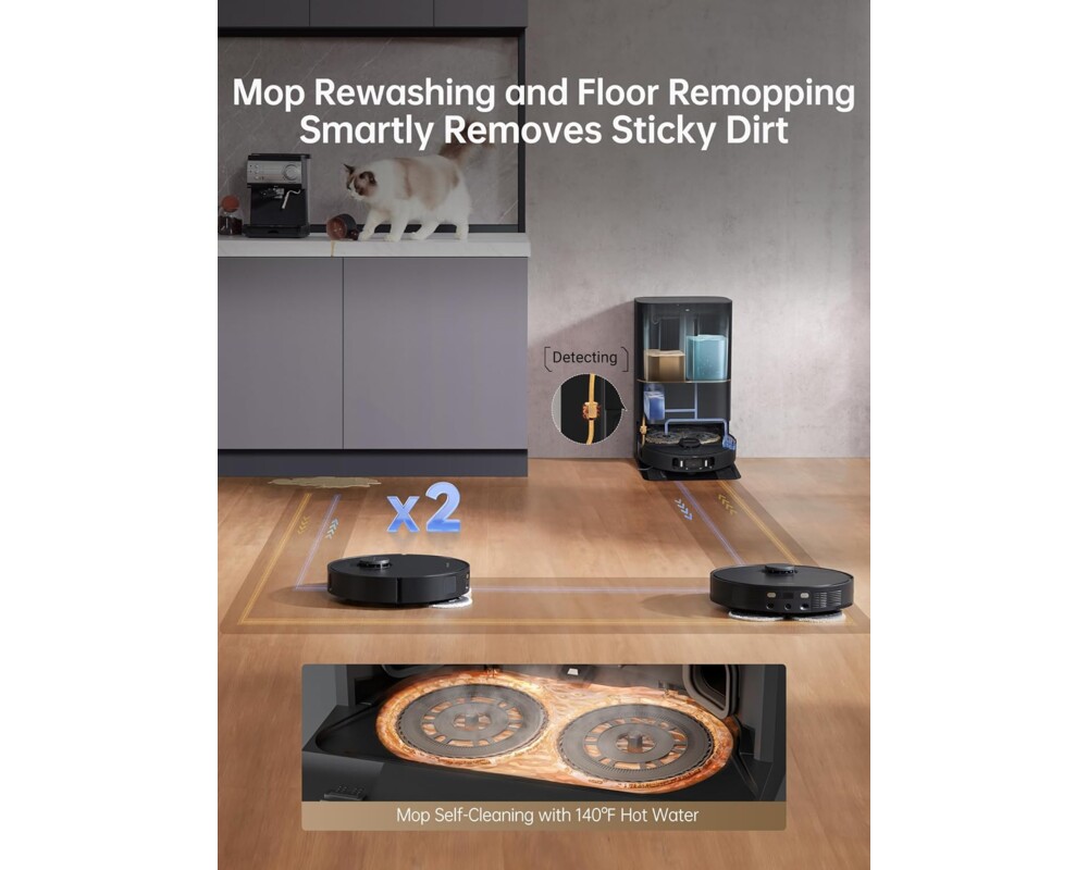 Смарт прахосмукачка Dreame X30 Ultra Robot Vacuum 5